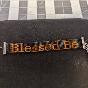 Black/Orange Wiccan Bracelet